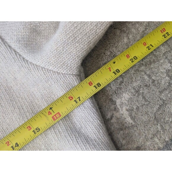 ARPIN 1817 France Sweater Full-Zip Jacket Extra Fine Wool Sz T36 -SM Cream Knit - Picture 13 of 16